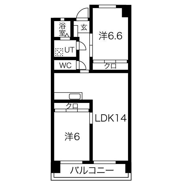 ウィンザーK&Yの間取り