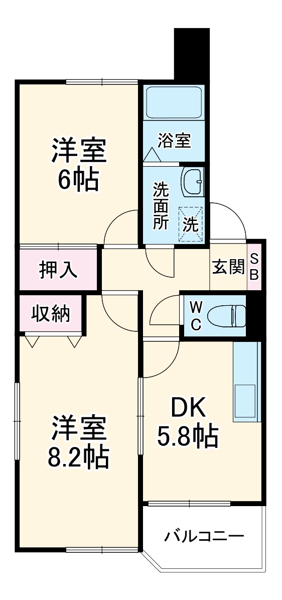 寿光マンションの間取り