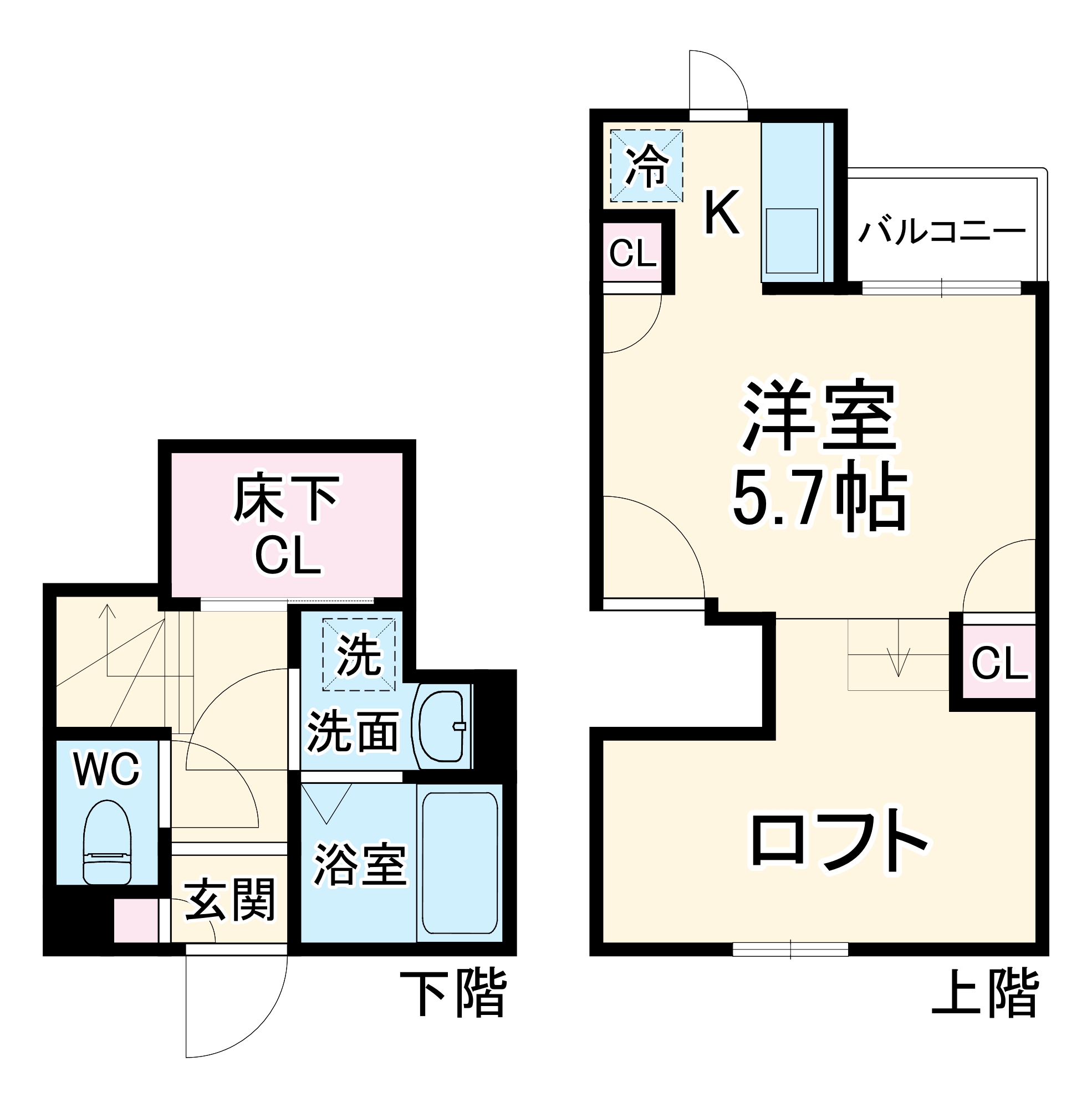 ＣＢ七里フラムの間取り