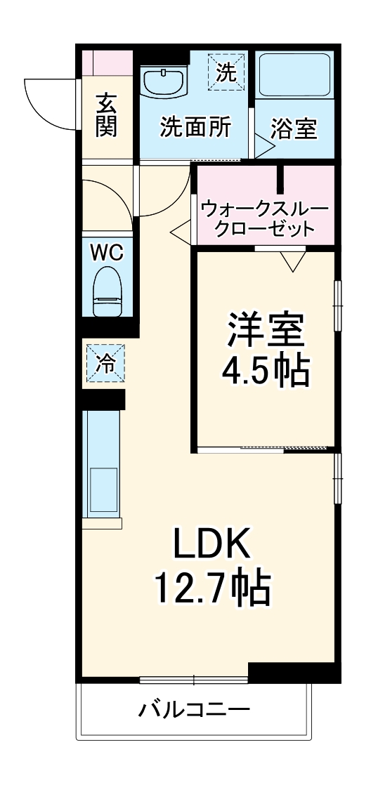 レジデンス上小Aの間取り