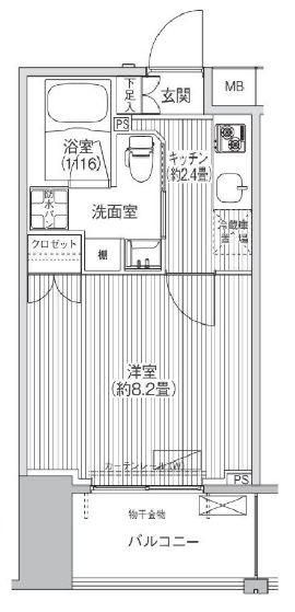 コスモグランス南品川の間取り