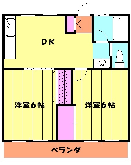 大山コーポの間取り