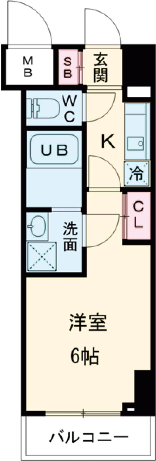 エスタート品川戸越Ⅱの間取り