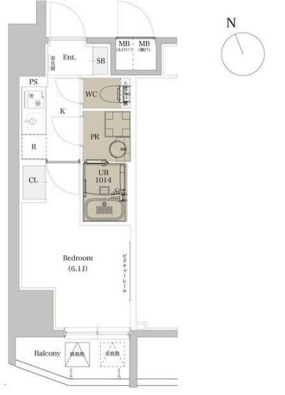 エスタート品川戸越Ⅱの間取り