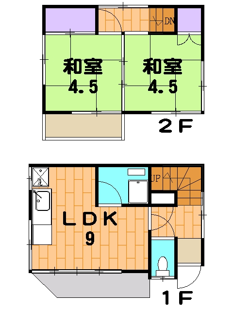 竹内様貸家の間取り