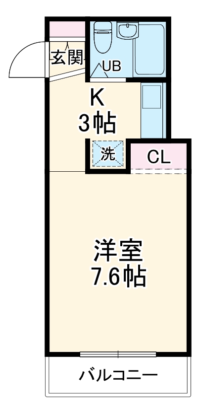カミヤハイツの間取り
