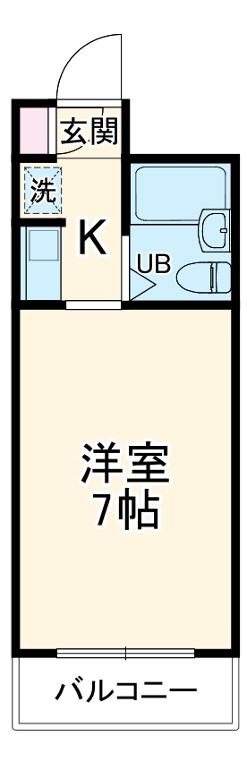 カミヤハイツの間取り
