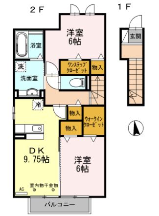クリーンリバー小坂の間取り