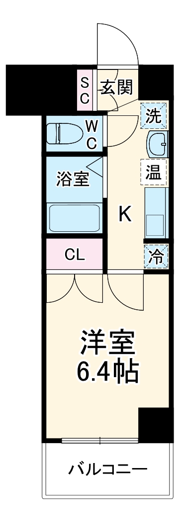 スパシエフィールドS新都心の間取り