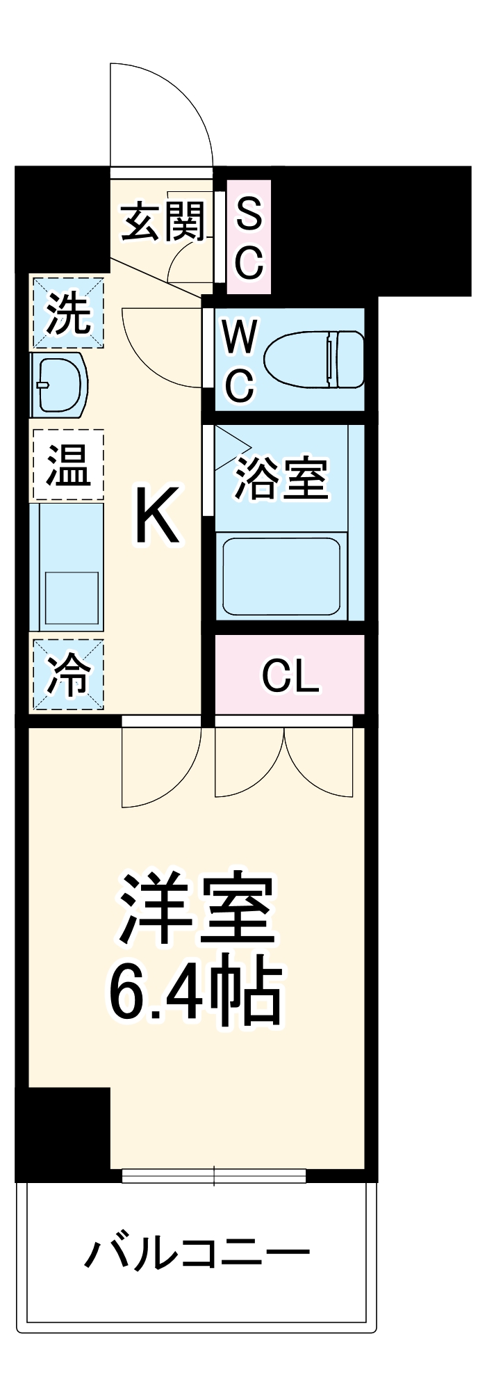 スパシエフィールドS新都心の間取り