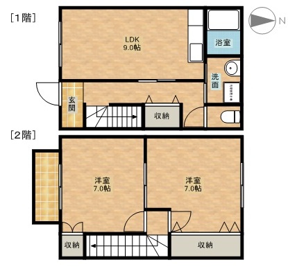 ウィンドミル(北棟)の間取り