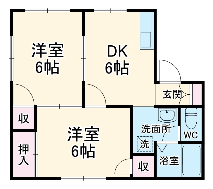 コーポふじの間取り