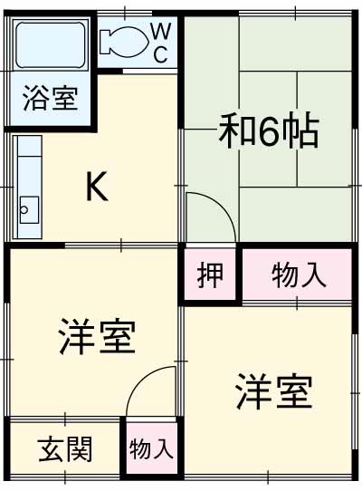 神田様貸家・5号室の間取り