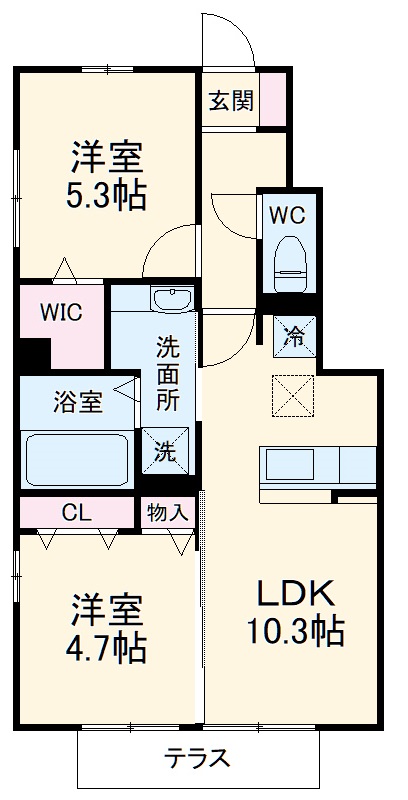 セジュール杉の間取り