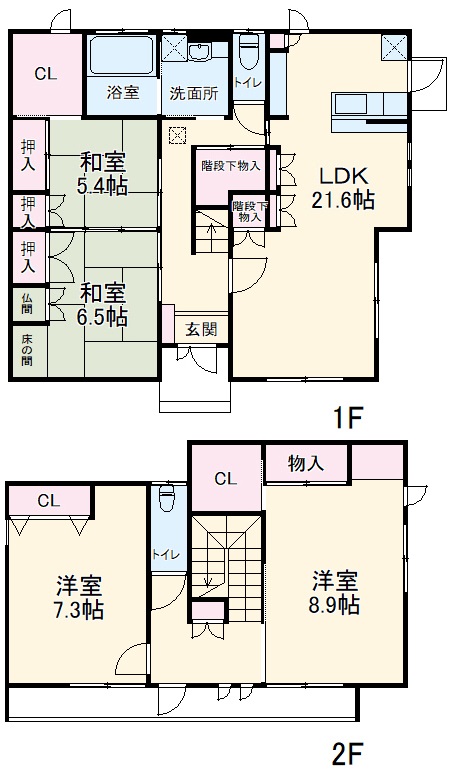 千足町貸家の間取り