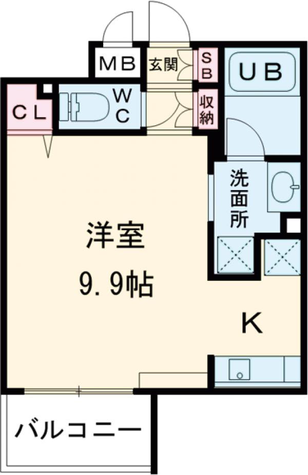 志茂の完工年月(2019年11月)築の賃貸マンションの間取り