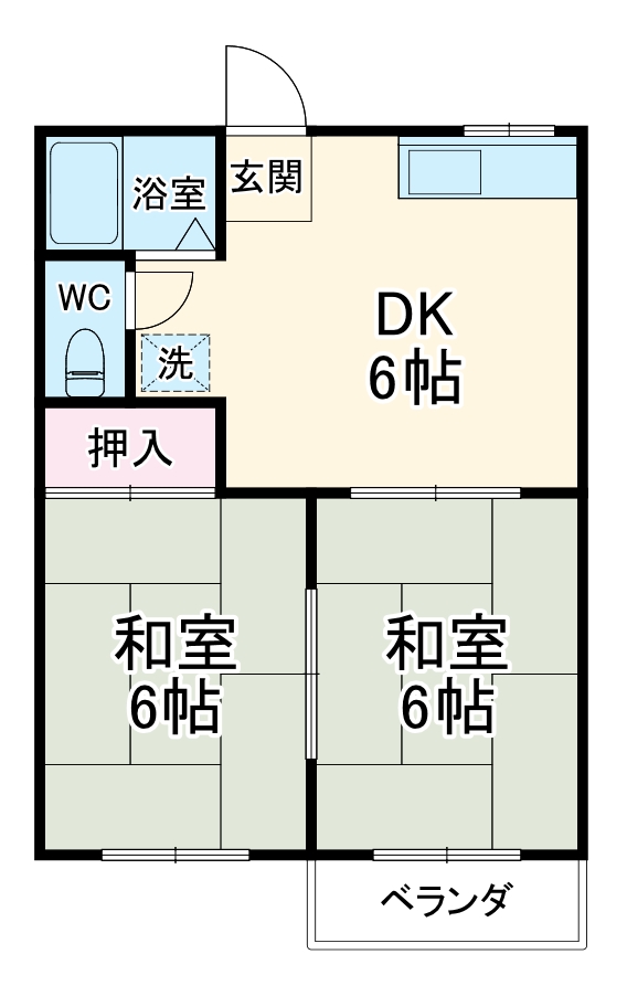 コーポ別名の間取り
