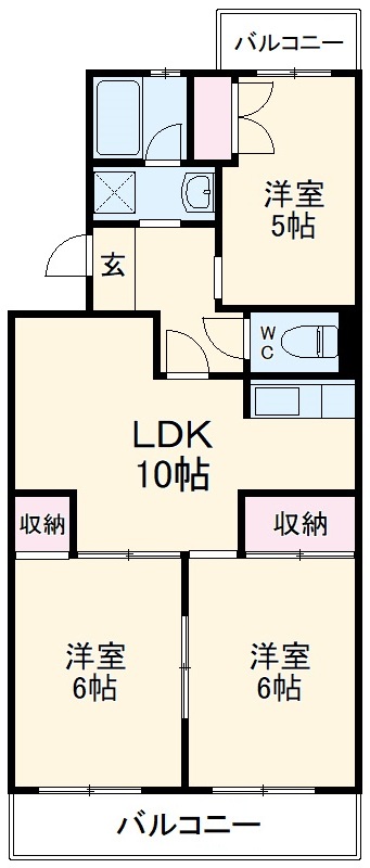 サンパレス湘南Ⅱの間取り