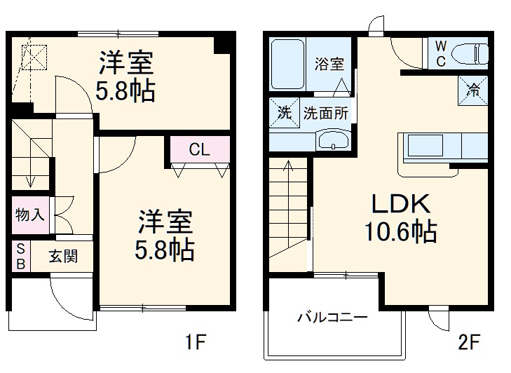 Villa Claireの間取り
