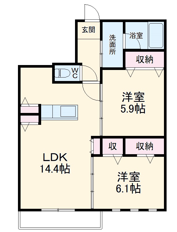エスペランサⅡの間取り