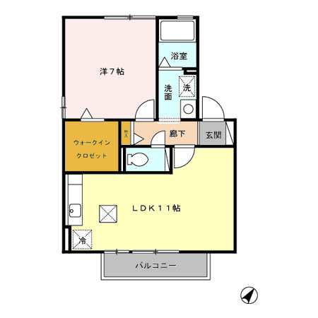 神立の杜Cの間取り