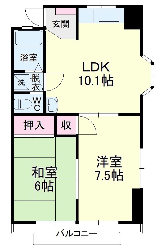 コーポスカイハイの間取り