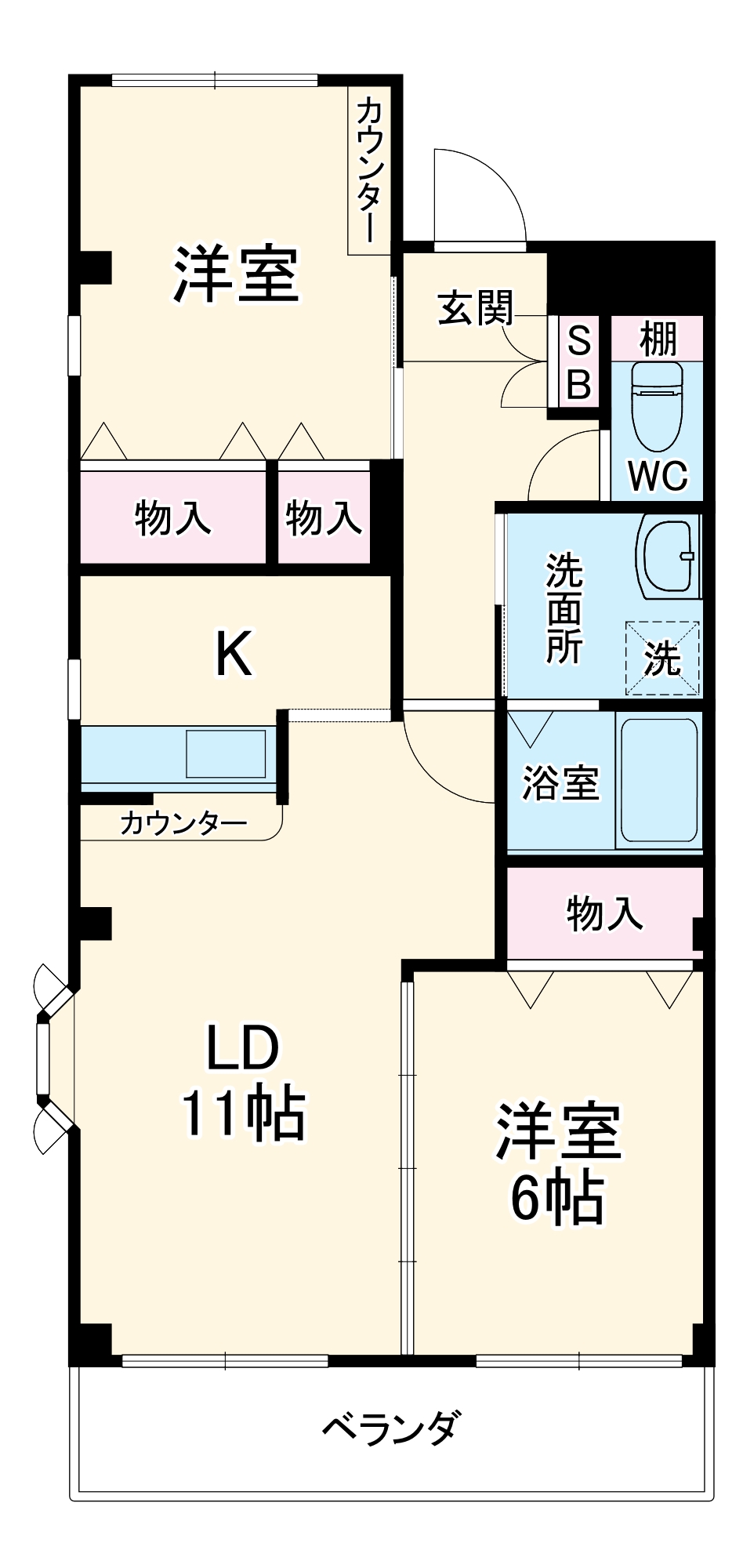 ラ・フレージアの間取り