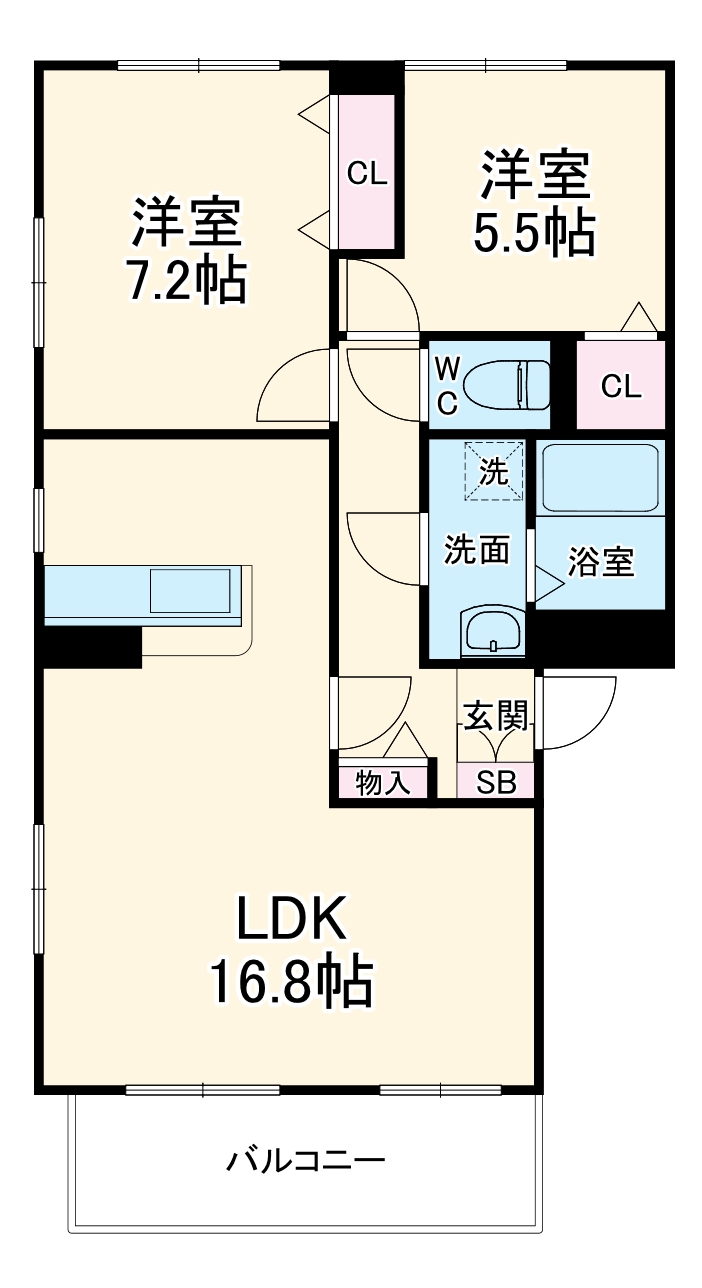 ラ レーヴの間取り
