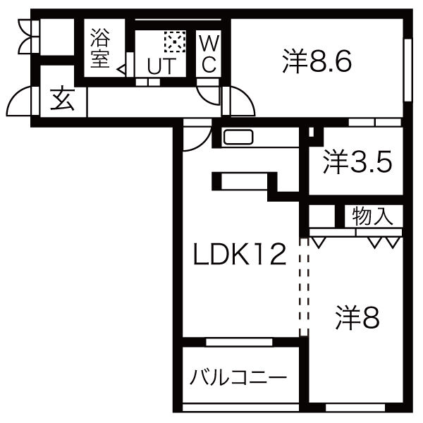 Bolson Sの間取り