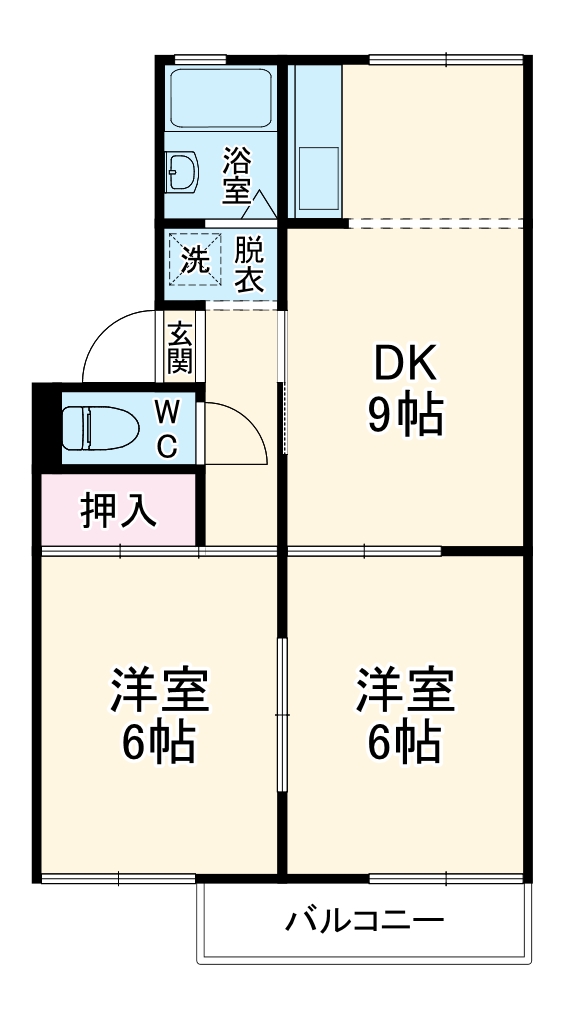 プレジール稲垣の間取り