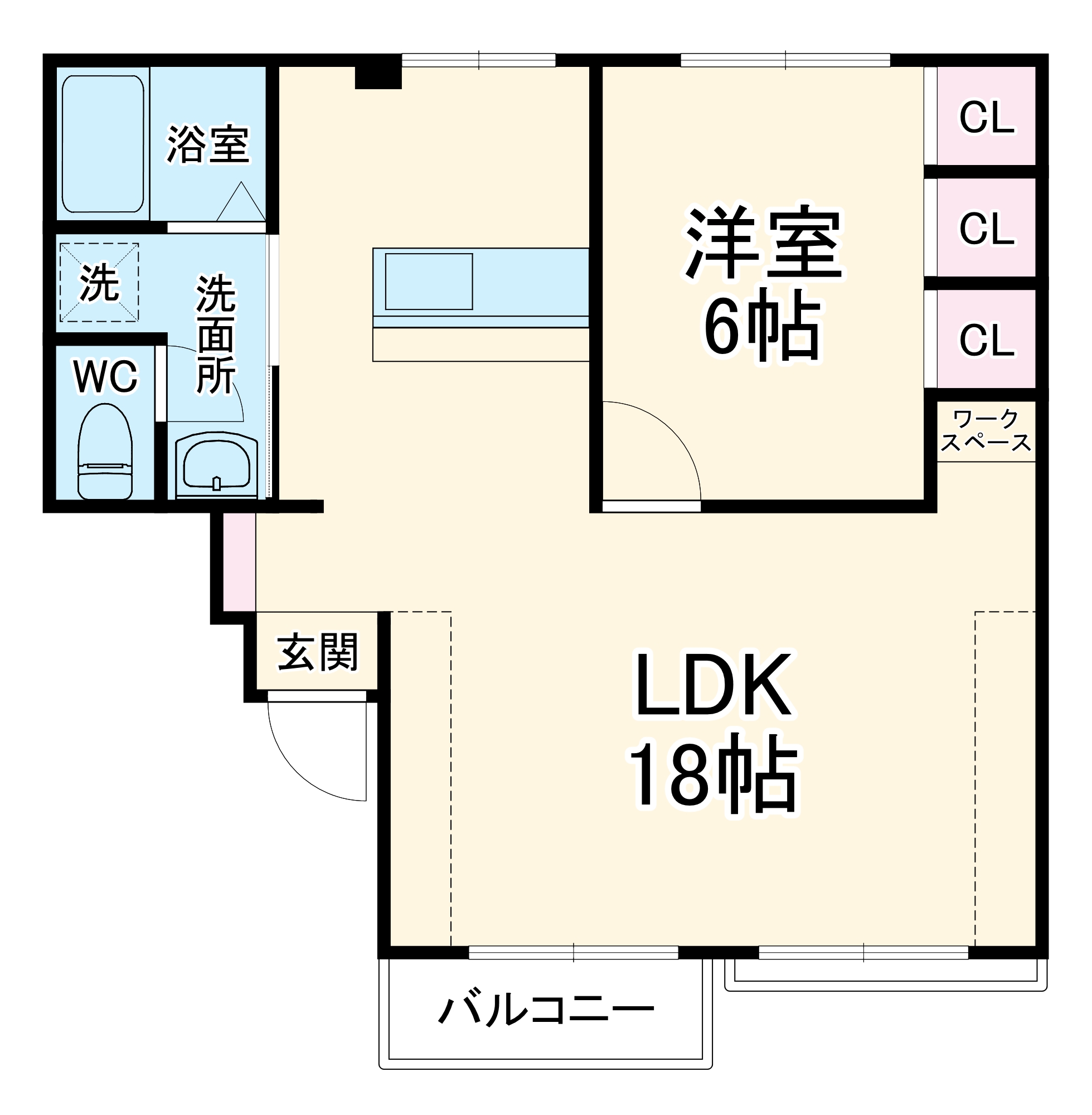 コーポ第2法吉の間取り