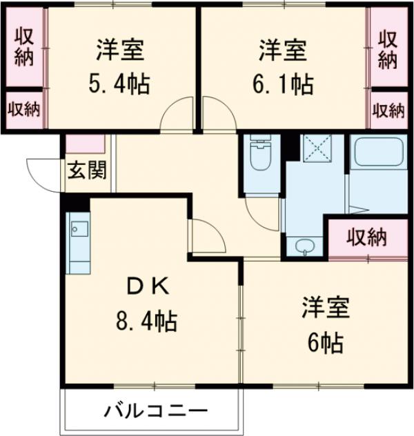 ニューエルディム御幸の間取り