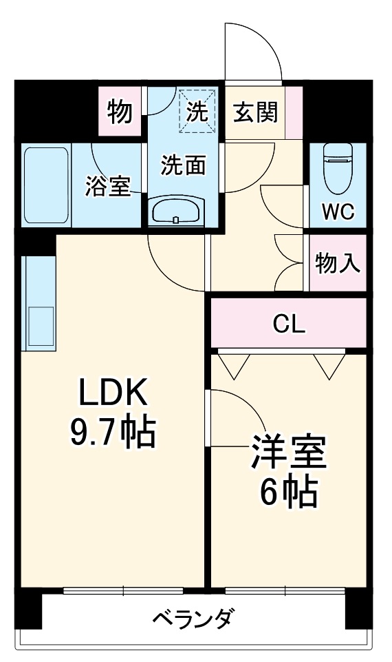 レージュ高道の間取り