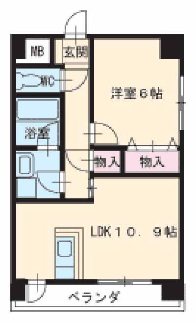 レージュ高道の間取り