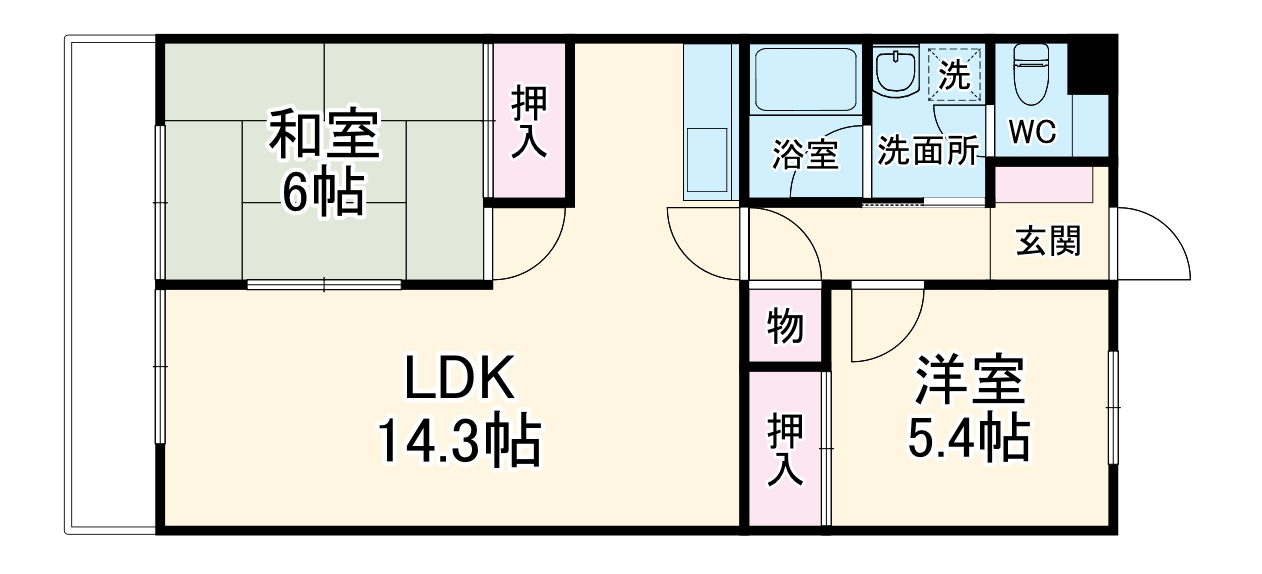 ファミーユ安座の間取り
