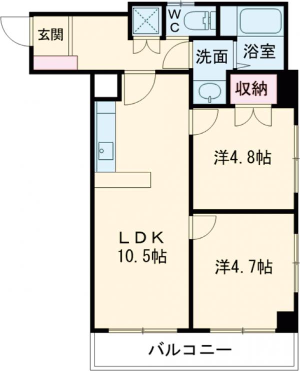 亀有ダイヤモンドマンションの間取り