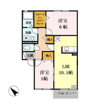 パークコート砂川壱番館の間取り