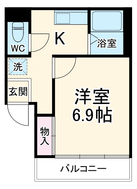 ラルジュ港南の間取り