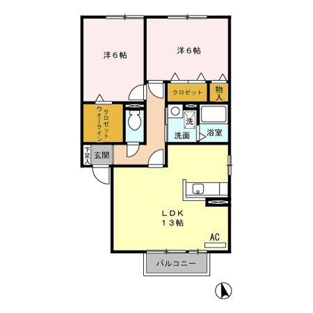 パルクFUの間取り