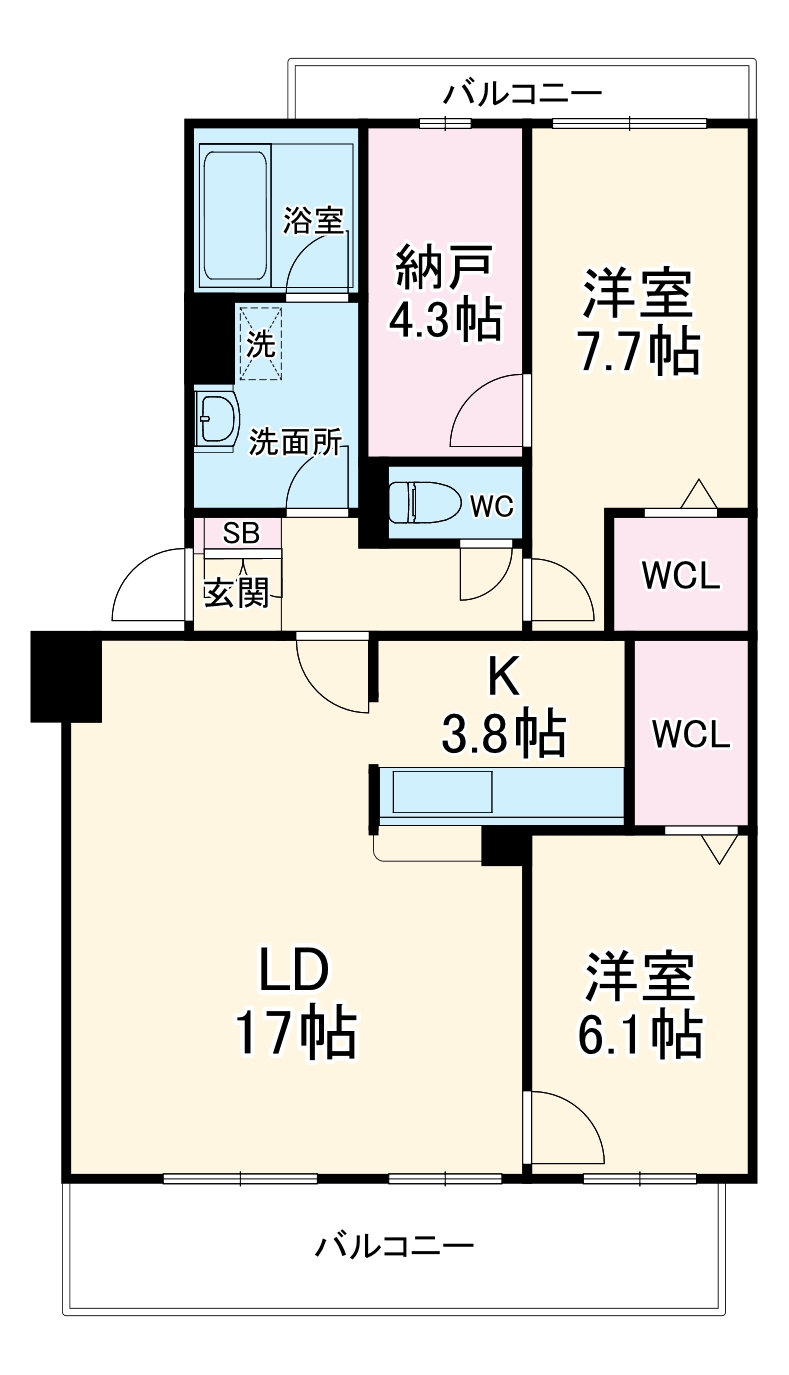 アビーロードⅡの間取り