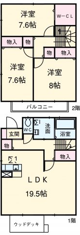 リビングタウン勝川の間取り