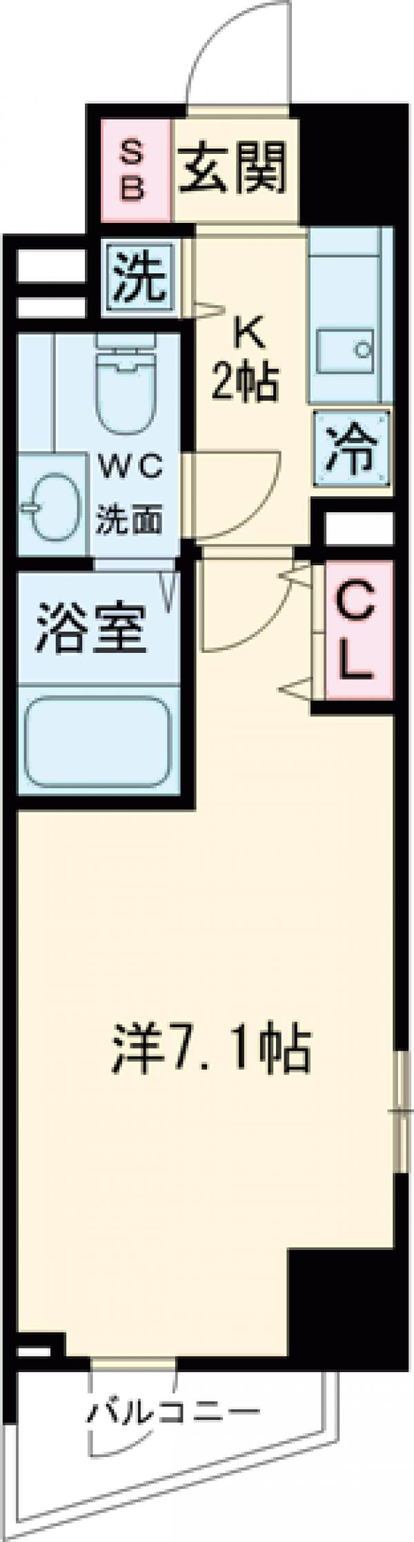 ドゥーエ学芸大学Ⅱ・503号室の間取り