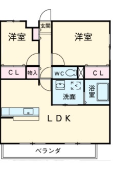 ボヌールⅠの間取り