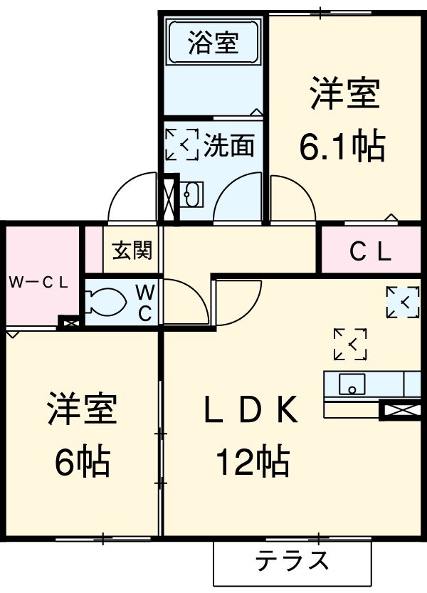パストラル楠の間取り