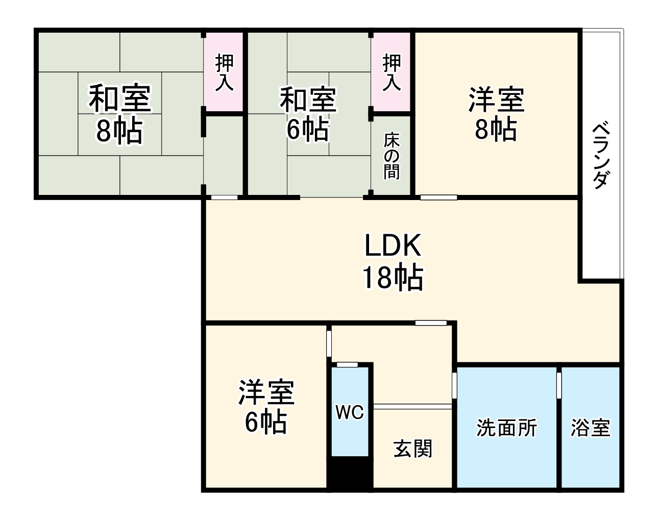 VIP-IN太平洋の間取り
