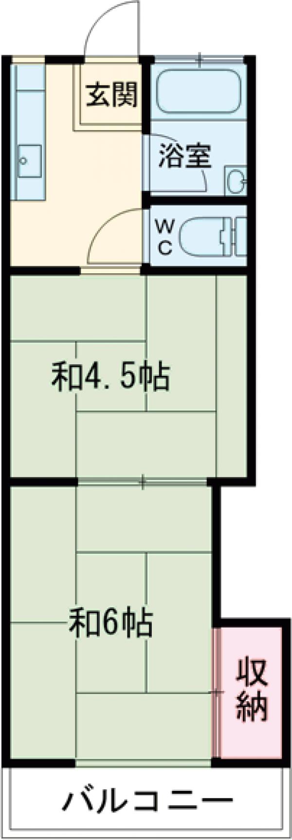 ハイツTOMOの間取り