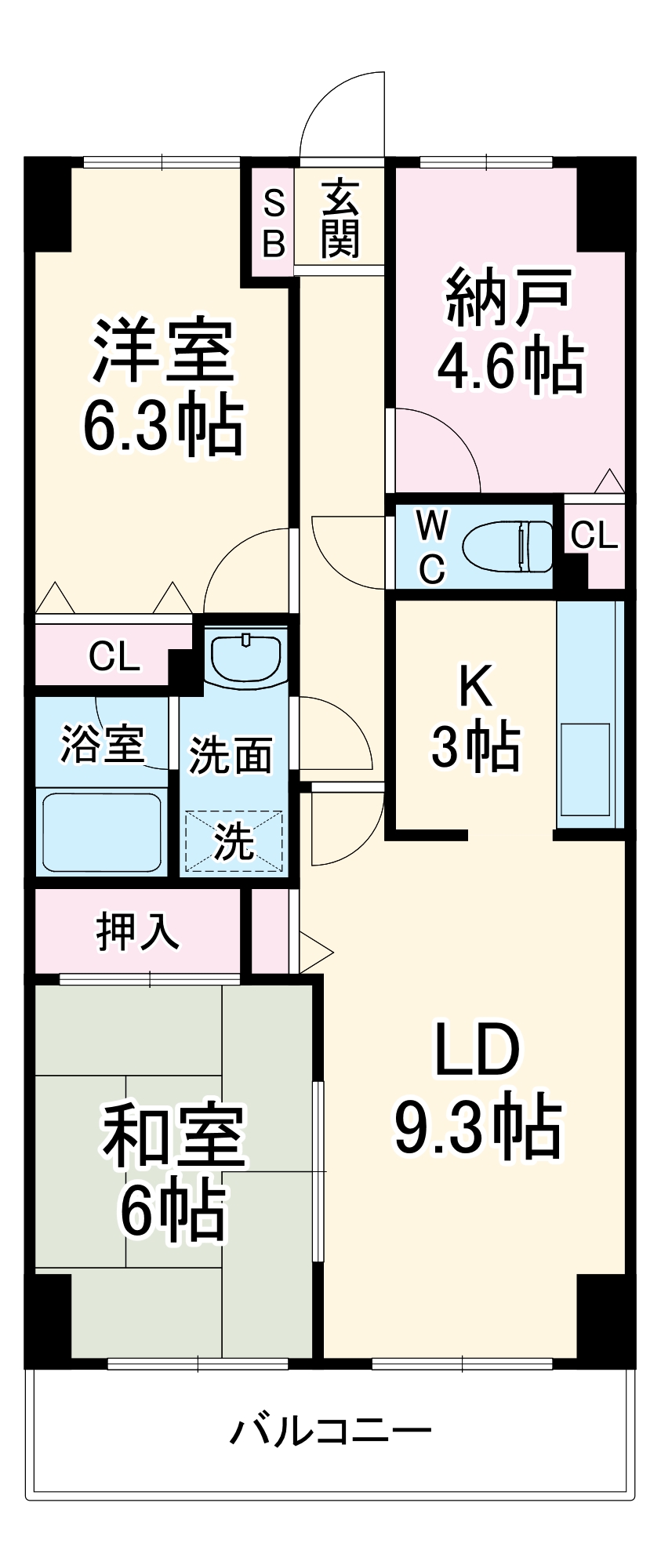 ガーデンシティ金沢文庫の間取り