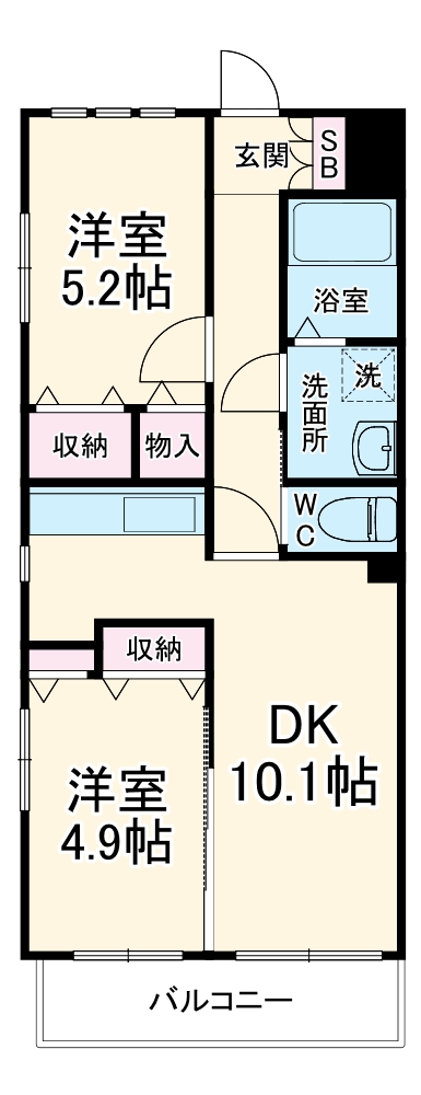 リズロンデジャルダンの間取り