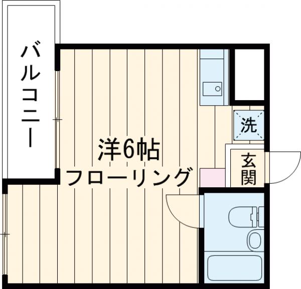 シティパレス中野野方・503号室の間取り