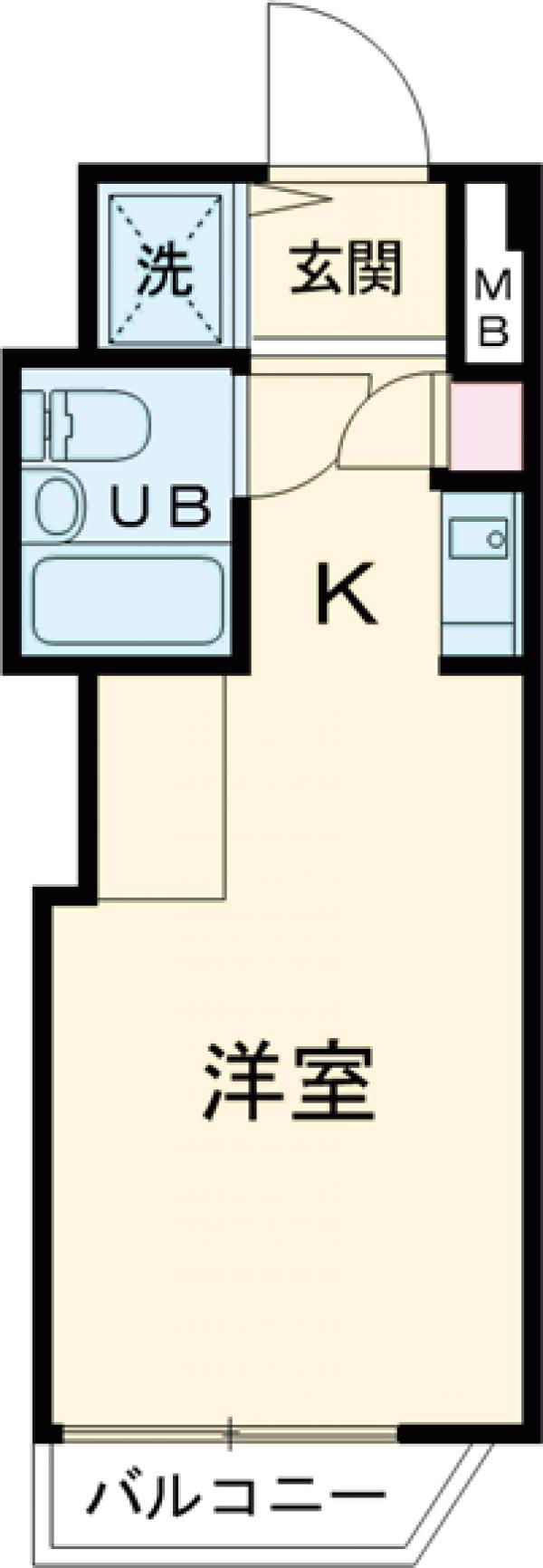 青戸の完工年月(1986年10月)築の賃貸マンションの間取り